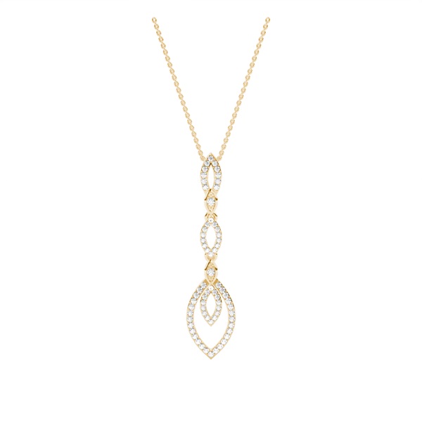 Micro Prong Setting Round Diamond Designer Pendants