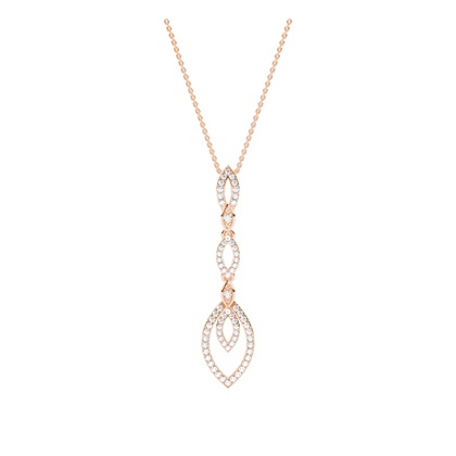 Rose Gold Designer Diamond Pendants