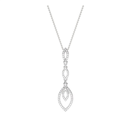 Micro Prong Setting Round Diamond Designer Pendants