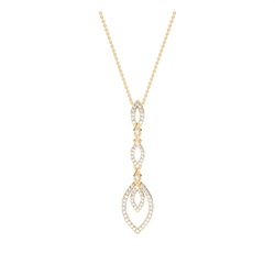 Micro Prong Setting Round Diamond Designer Pendants