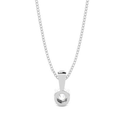 Diamant-Solitär-Anhänger 0,25 ct Look in 0,05 ct Gesamtgew