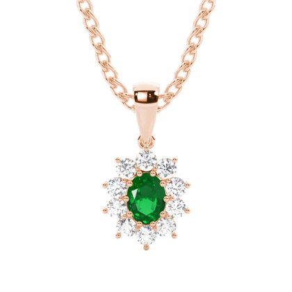 Rose Gold Diamond Pendants & Necklaces