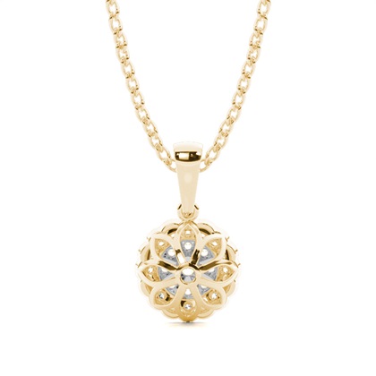 Gelbgold Diamant Anhänger & Halsketten