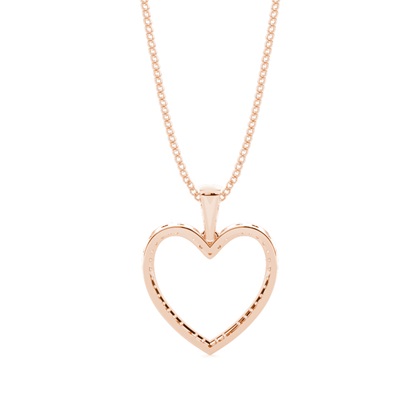 Micro Pave Diamant Herz Anhänger