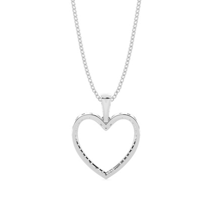 Micro Pave Diamant Herz Anhänger