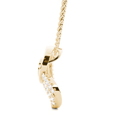 Heart shaped Shared Prong Setting Pendant