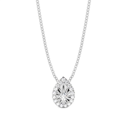 Silver Chain Diamond Pendants
