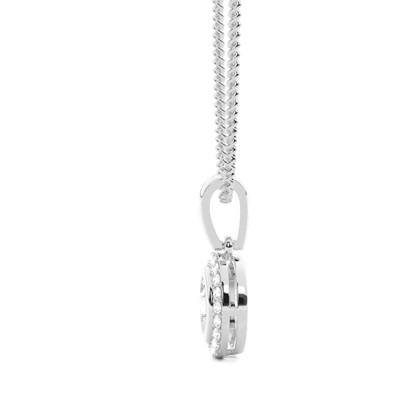 Illusion Plate Prong Setting Pendant