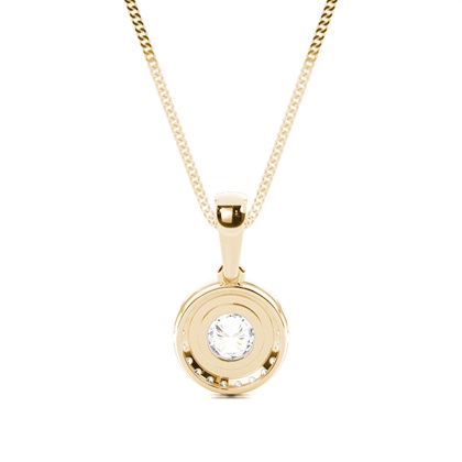 Illusion Plate Prong Setting Pendant