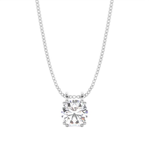 Prong Setting Diamond Solitaire Pendant