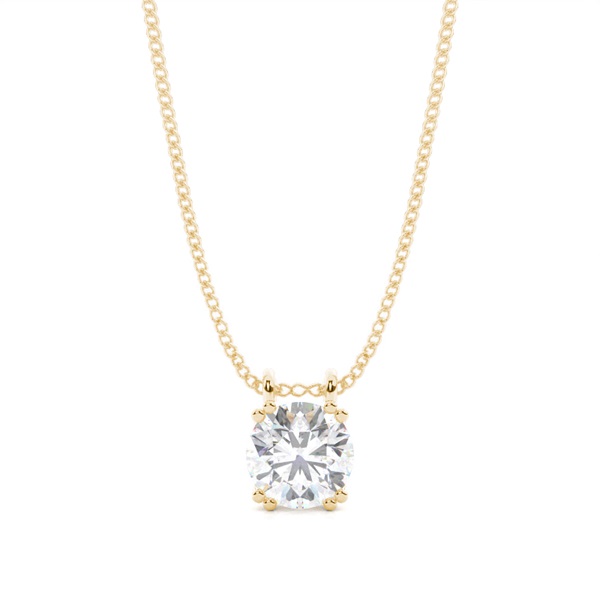 Prong Setting Moissanite Solitaire Pendant