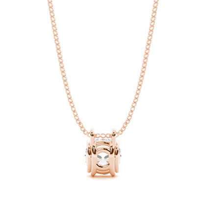 Rose Gold Moissanite Pendants