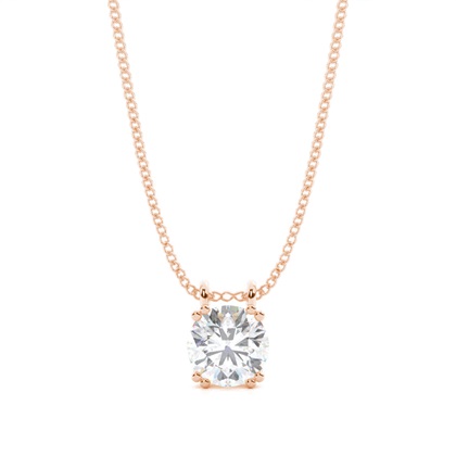 Prong Setting Moissanite Solitaire Pendant