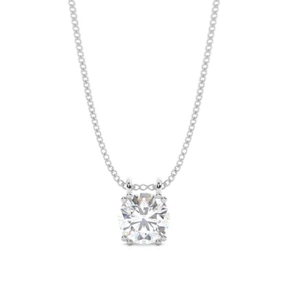 Prong Setting Moissanite Solitaire Pendant