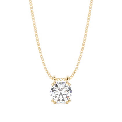 Prong Setting Diamond Solitaire Pendant