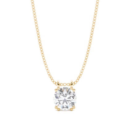 Prong Setting Moissanite Solitaire Pendant