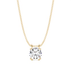 Prong Setting Diamond Solitaire Pendant