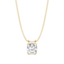 Prong Setting Moissanite Solitaire Pendant