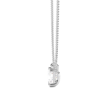 Princess Cut Diamond Pendant Necklaces