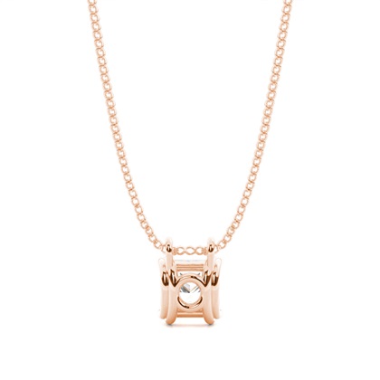 Prong-Einstellung Diamant Solitaire Anhänger