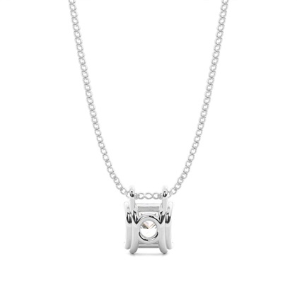 Prong-Einstellung Diamant Solitaire Anhänger