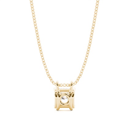 Prong-Einstellung Diamant Solitaire Anhänger