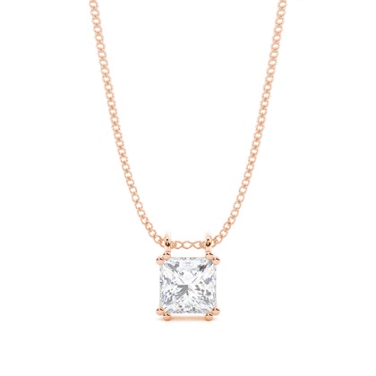 Prong Setting Moissanite Solitaire Pendant