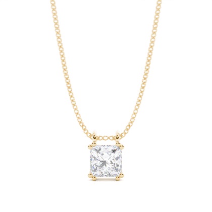 Prong Setting Moissanite Solitaire Pendant