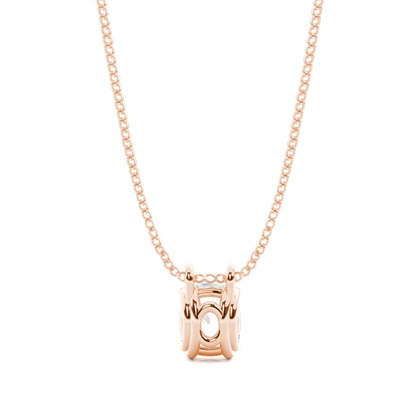 Prong-Einstellung Diamant Solitaire Anhänger