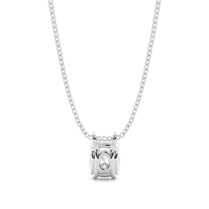 Prong-Einstellung Moissanit Solitaire Anhänger