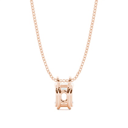 Prong-Einstellung Diamant Solitaire Anhänger