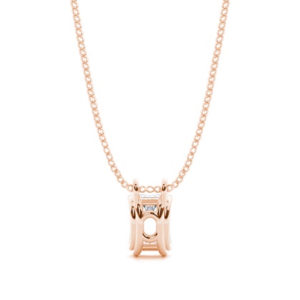 Prong-Einstellung Moissanit Solitaire Anhänger