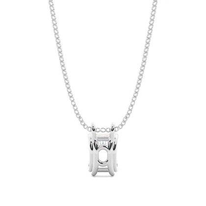 Prong-Einstellung Diamant Solitaire Anhänger