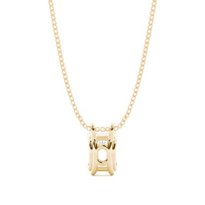 Prong-Einstellung Diamant Solitaire Anhänger