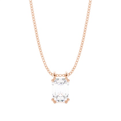 Prong Setting Diamond Solitaire Pendant