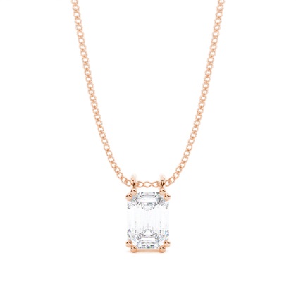 Prong Setting Moissanite Solitaire Pendant