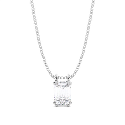 Prong Setting Moissanite Solitaire Pendant