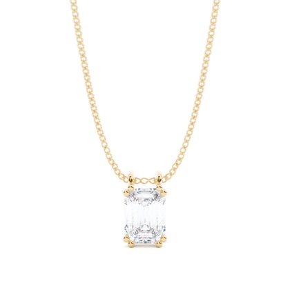 Prong Setting Moissanite Solitaire Pendant