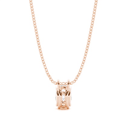 Rose Gold Moissanite Pendants