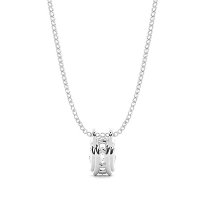 Prong-Einstellung Moissanit Solitaire Anhänger