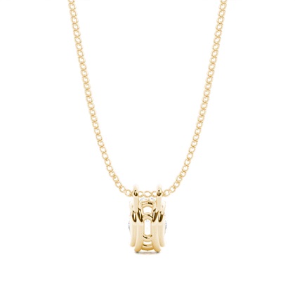 Prong-Einstellung Diamant Solitaire Anhänger