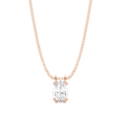 Prong Setting Diamond Solitaire Pendant