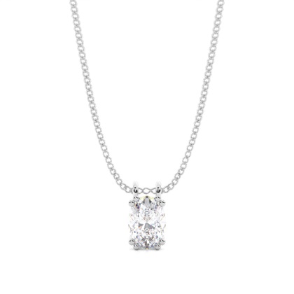 Prong Setting Moissanite Solitaire Pendant