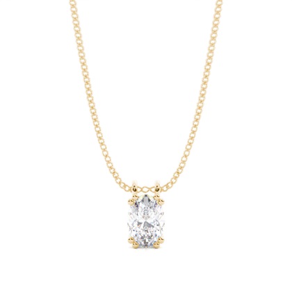 Prong Setting Moissanite Solitaire Pendant