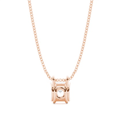 Prong-Einstellung Diamant Solitaire Anhänger