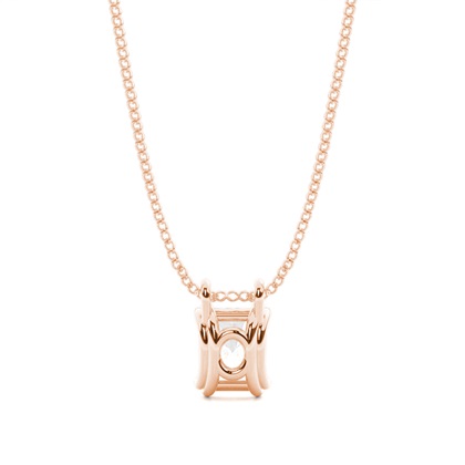 Prong-Einstellung Diamant Solitaire Anhänger