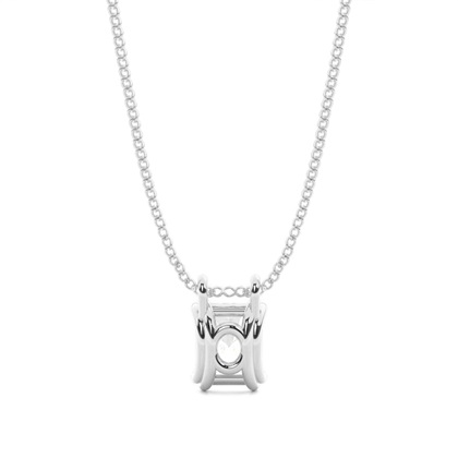 Prong-Einstellung Diamant Solitaire Anhänger