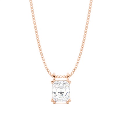 Radiant Rose Gold Diamond Necklaces and Diamond Pendants