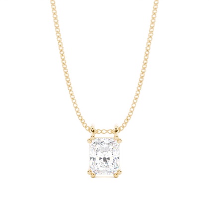 Radiant Yellow Gold Diamond Necklaces and Diamond Pendants