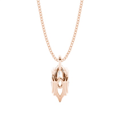 Prong-Einstellung Diamant Solitaire Anhänger